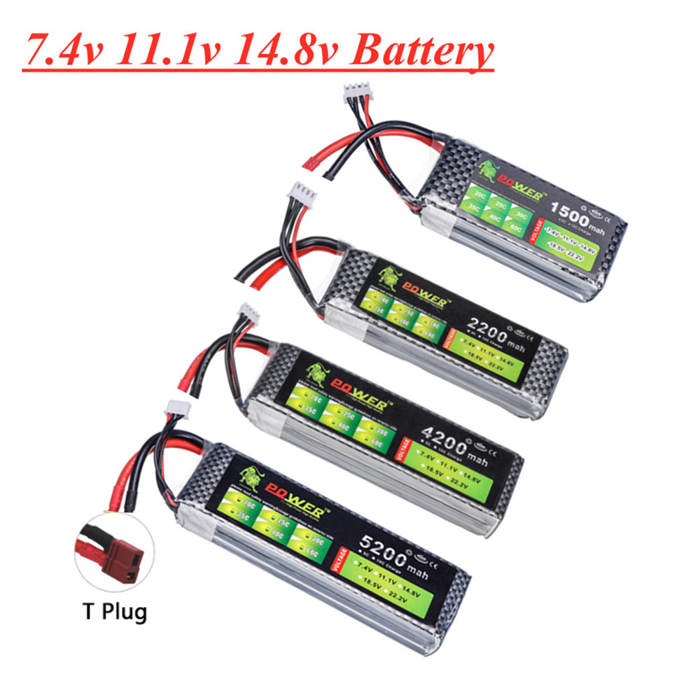 Batería Lipo 2S 3S 4S 1500mah  - 4S Lipo Battery 14.8V 6000Mah reseña y precio